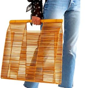 New with box, Cult Gaia Bamboo BIG Tote
